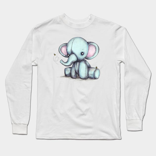 Plushie Elephant Long Sleeve T-Shirt by LVBart